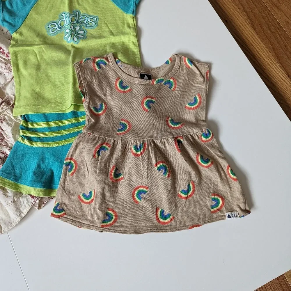 Old Navy Nike Gap Mixed Lot of 10 Shirts Romper Dress Outfits Toddler Girl 2T